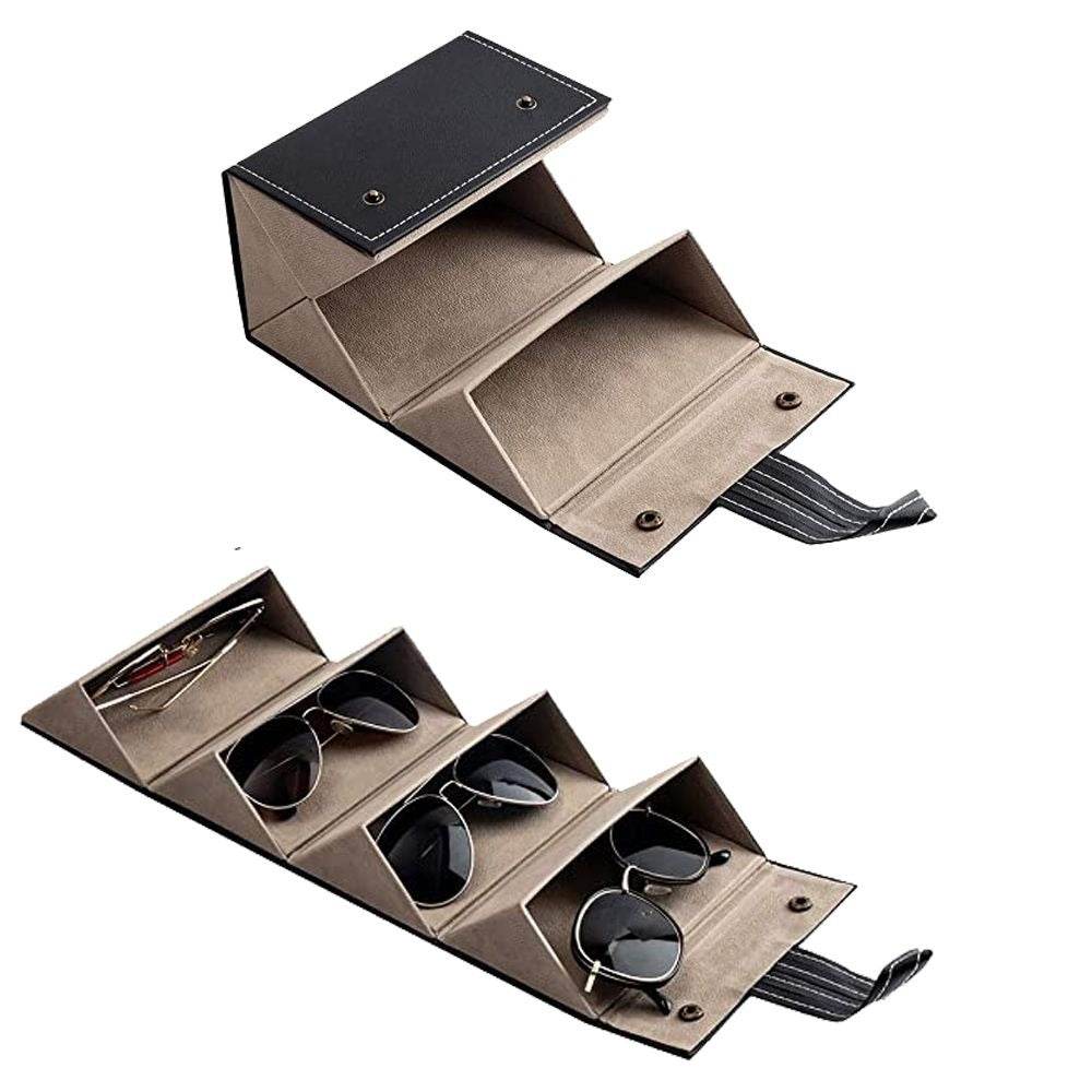 Foldable Eyeglasses Travel Organizer Case (4 Slots) image 3