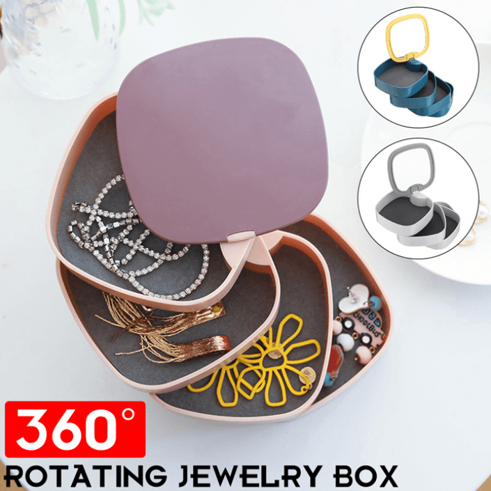 Jewellery Box with Mirror (4 Tier) image 3
