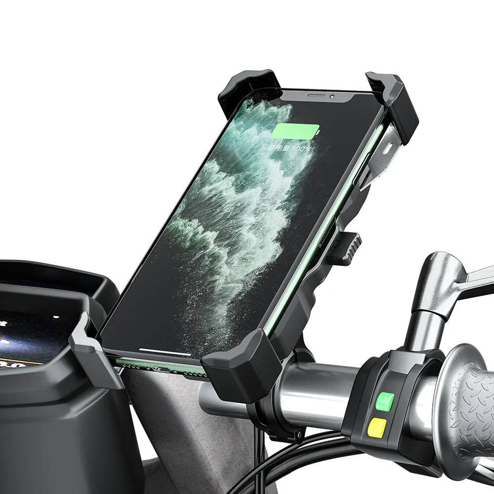 SH320 Pro Mount with Wireless Charging, Metal for Bike / Motorbike image 3