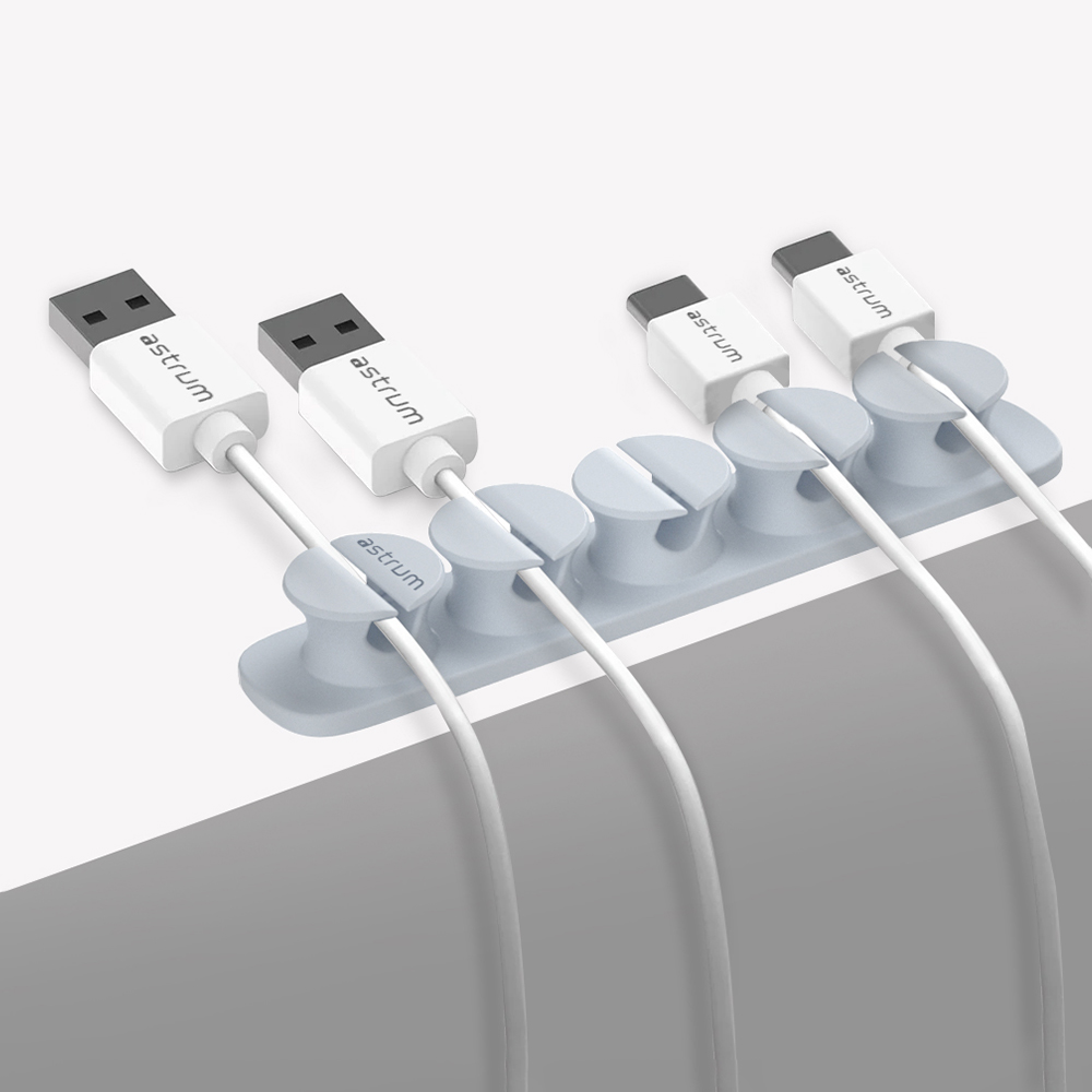 CO110 Cable Organizer Clips – 5 Bays, 4 Storage Compartments – Blue image 5