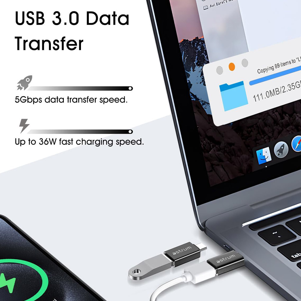 PA300 PASSIVE ADAPTER USB-C - USB-A M-F image 2