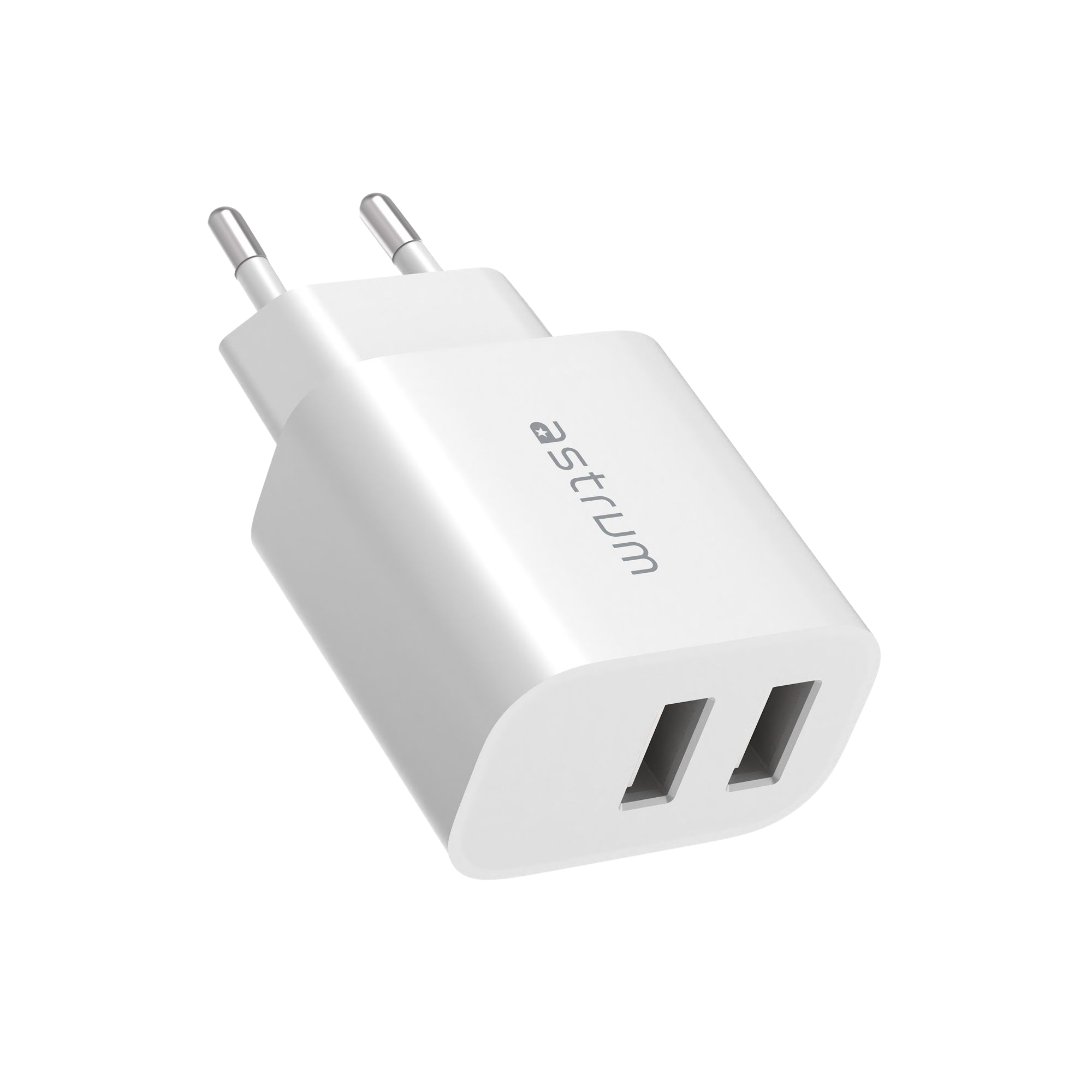 WATZ12D 12W WALL CHARGER 2 X USB-A WHT image 2