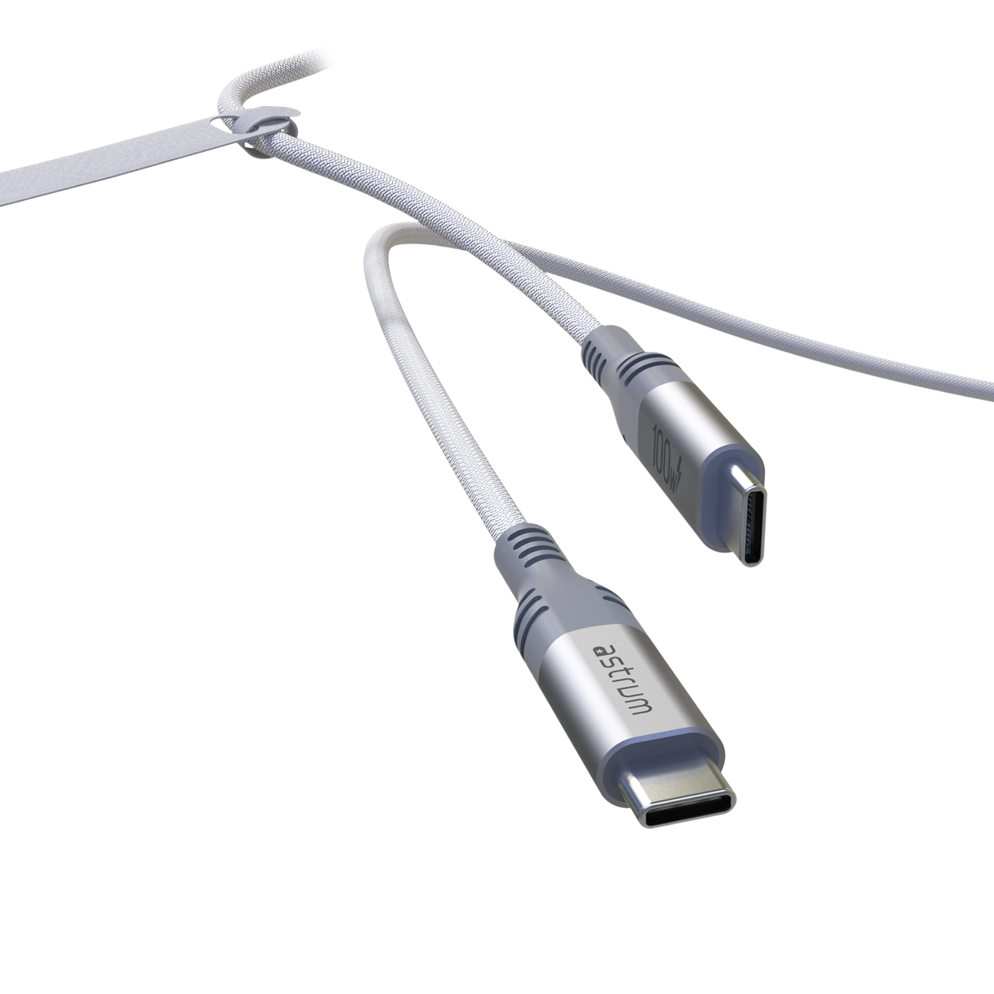 VMCC100 CABLE C-C 100W M-M 1.2M BRAID WH image 5