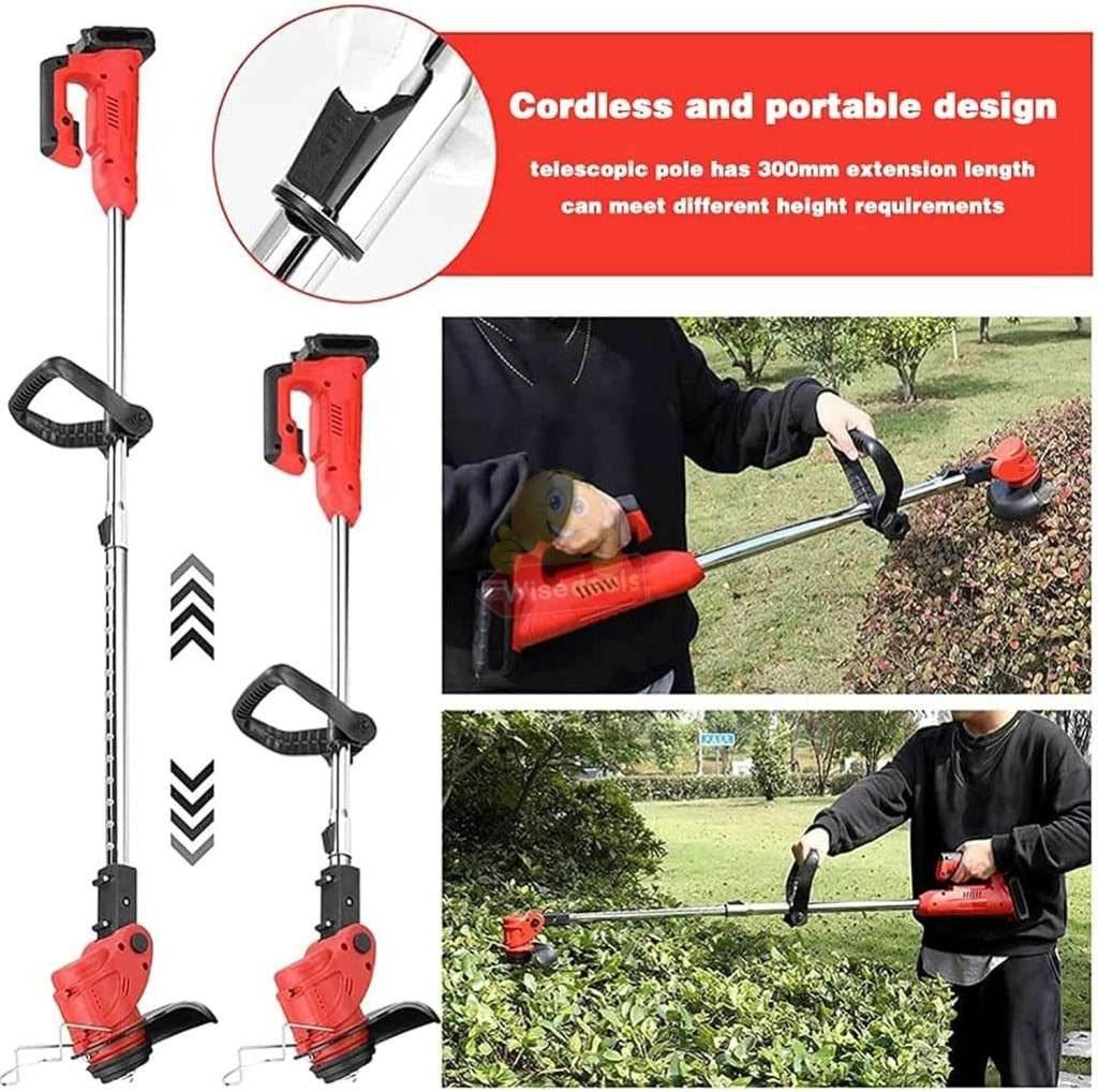 Rechargeable Lawn Mower and Grass Cutter with Accessories (24V) image 6