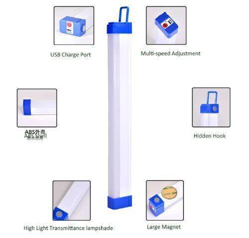 Rechargeable Portable LED Tube Light (32cm) image 2