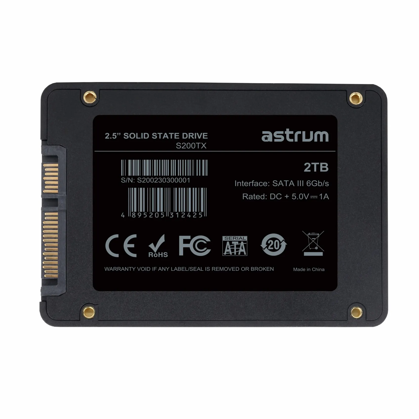 S200TX 2TB 2.5″ SATA3 SSD DRIVE 529/520M image 2