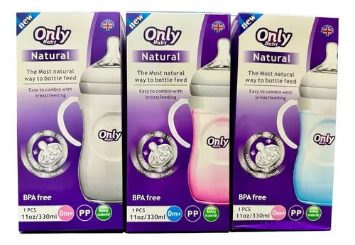 Only Baby Natural Bottle 330ml - Boy