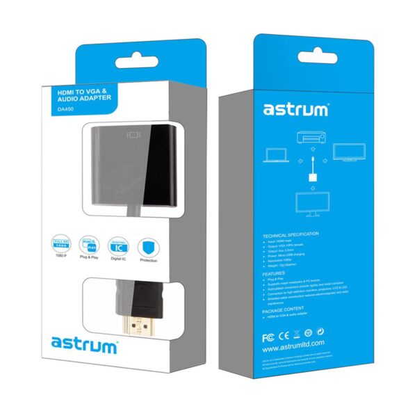 HDMI to VGA Adapter with Audio | 1080P Support – DA450 image 4