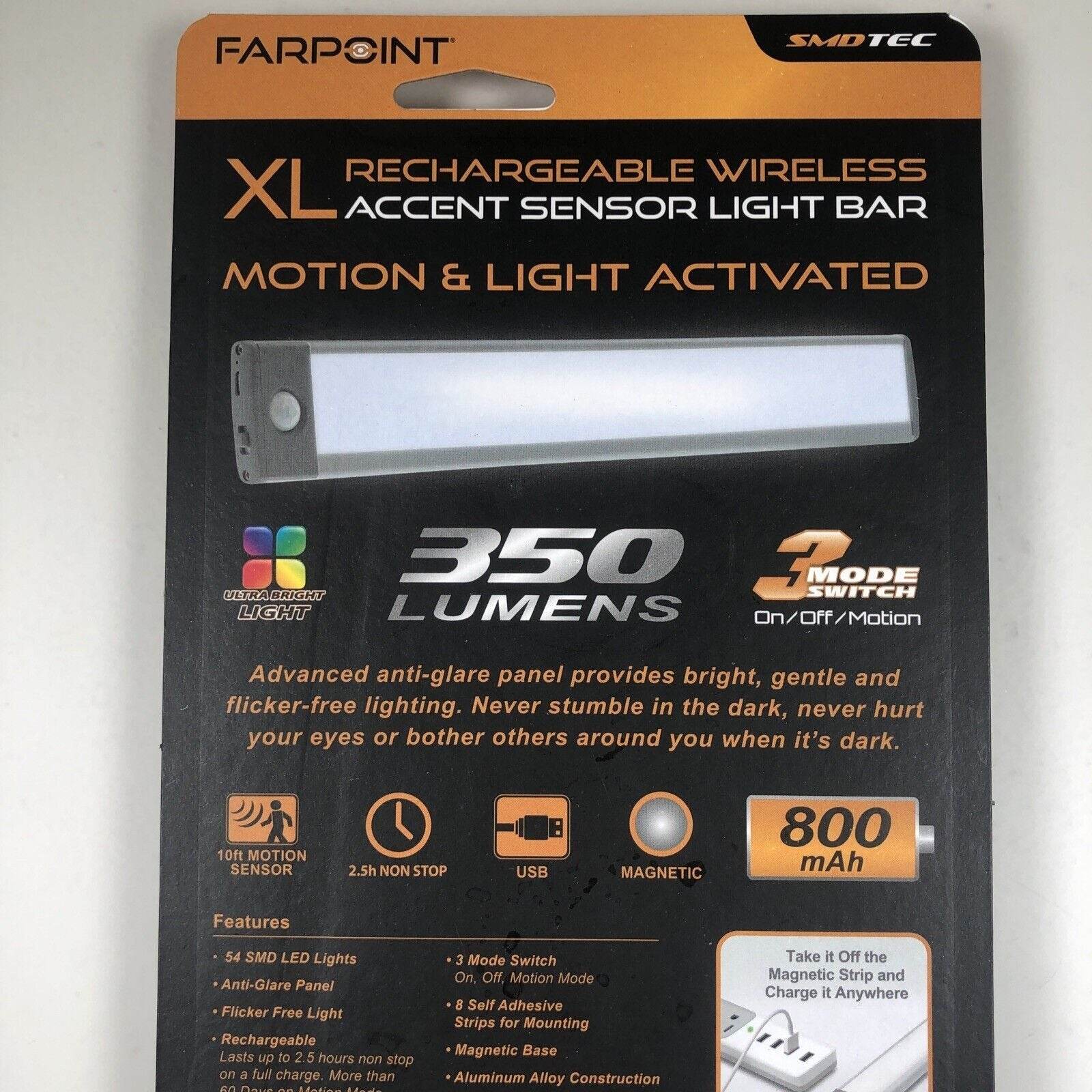 Rechargeable Motion Activated Light Bar image 4